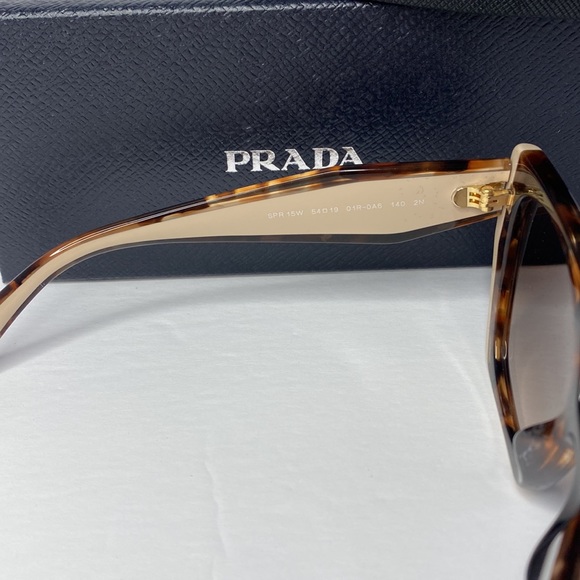 💯- New-Prada Tortoise Caramel Powder Brown Gradient Sunglasses - Picture 11 of 15